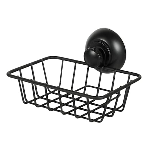Suction Cup Soap Dish Black