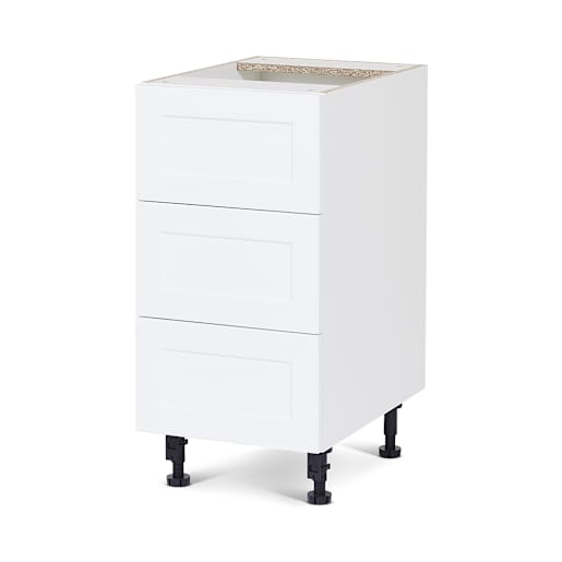 Armoire de rangement Shaker module de bas 3 tiroirs 12 po