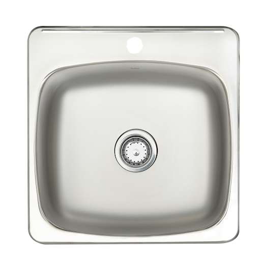 Évier de cuisine simple en acier inoxydable 20 1/8 po x 20 9/16 po