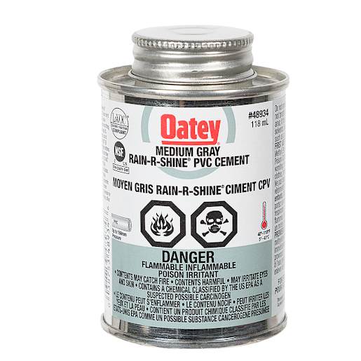 Grey Rain-R-Shine PVC Glue 118 ml