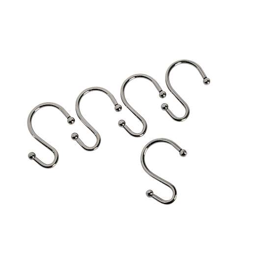 Shower Curtain Hooks Pkg/12 Black Nickel