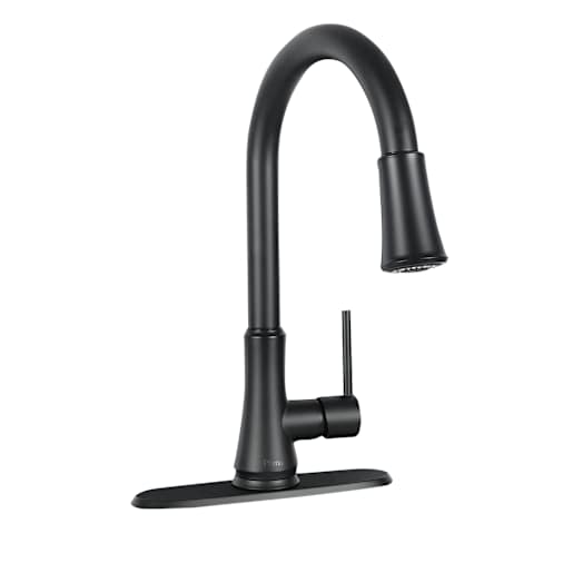 Robinet de cuisine à douchette rétractable 1 poignée Classic noir