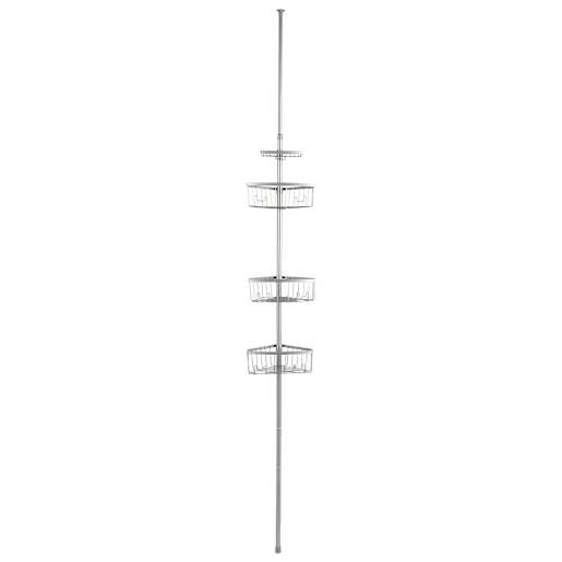 Adjustable Shower Storage Tower Chrome