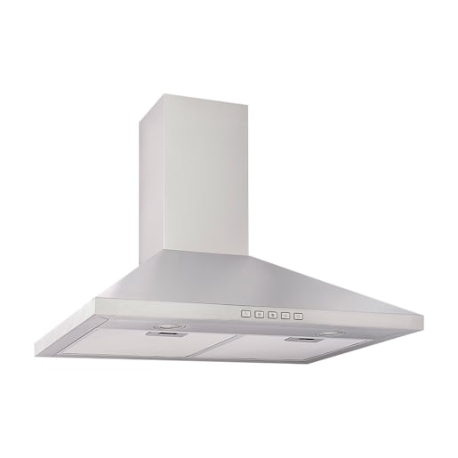 Hotte de cuisine cheminée Pyramide 30 po acier inoxydable 450 pi³/min