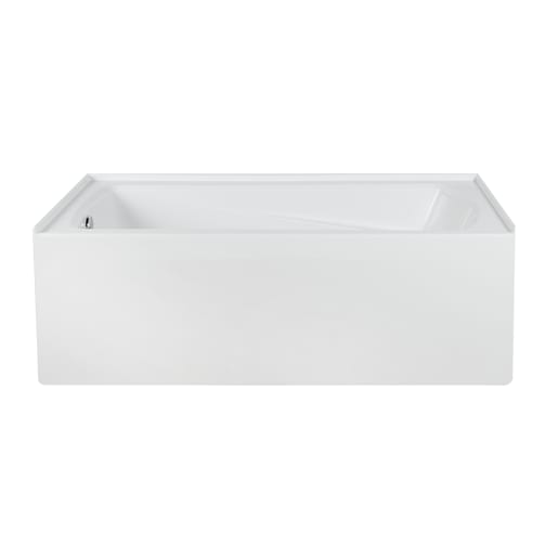 TASSILI Nord Alcove Bathtub Left-Hand Drain 60 in. x 30 in.