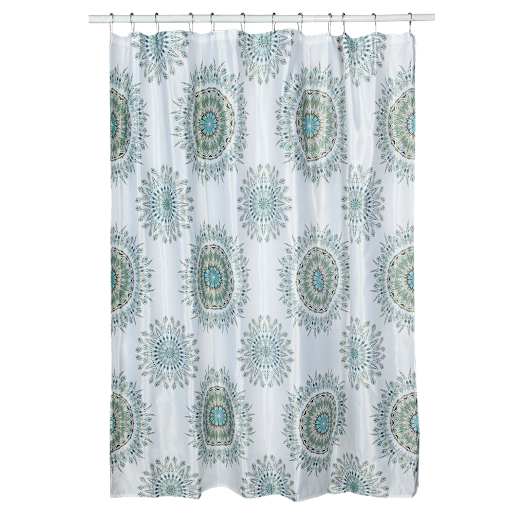 Fabric Shower Curtain Circles
