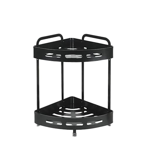 TASSILI SUPRA Aluminum Shower Corner Shelf Black