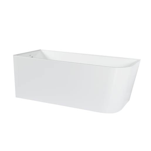 TASSILI SUPRA Hudson Corner Bathtub Left-Hand Drain 59 in. x 27 3/4 in.