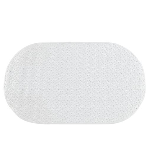 TASSILI White Anti-Slip Bath Mat 26 3/4 in. x 15 3/16 in.