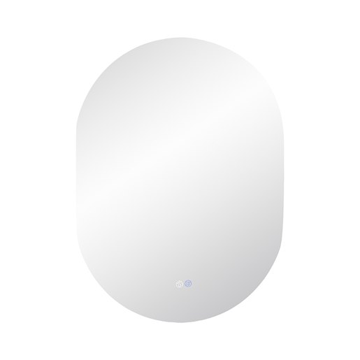 Miroir ovale lumineux à DEL sans cadre 23 13/16 po x 32 7/8 po TASSILI SUPRA