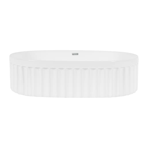 TASSILI SUPRA Nancya Oval Porcelaine Wash Basin White 21 7/8 in. x 14 in.