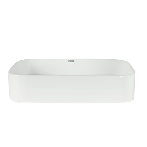 Vasque rectangulaire en porcelaine blanche Maria 22 1/16 po x 15 3/8  po TASSILI SUPRA