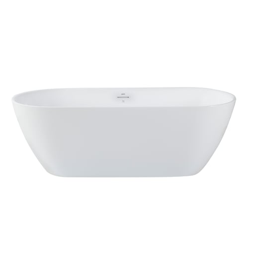 TASSILI SUPRA Ungava Freestanding Bathtub Central Drain 66 in. x 29 1/2 in.