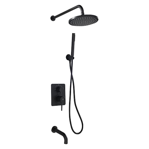 Robinet de baignoire-douche avec douchette 1 poignée Lavo noir TASSILI SUPRA