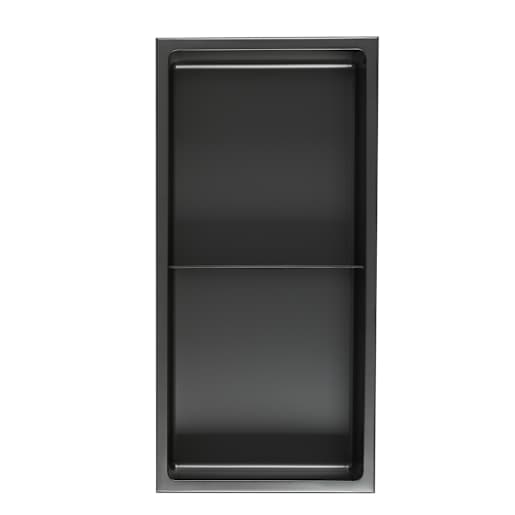 Niche de douche noire 12 po x 24 po TASSILI SUPRA