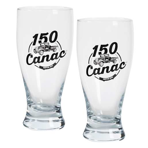 Verres à bière 150e Canac Pqt/2