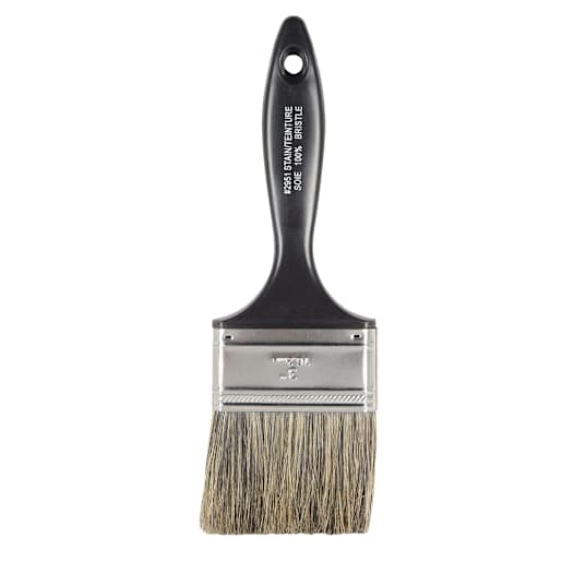 Pinceau à teinture en soies naturelles 3 po