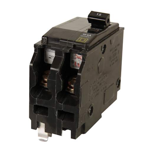 Square-D Double Circuit Breaker 15 A