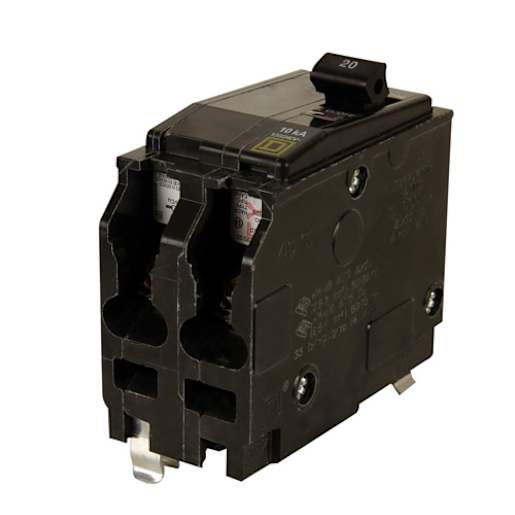 Square-D Double Circuit Breaker 20 A