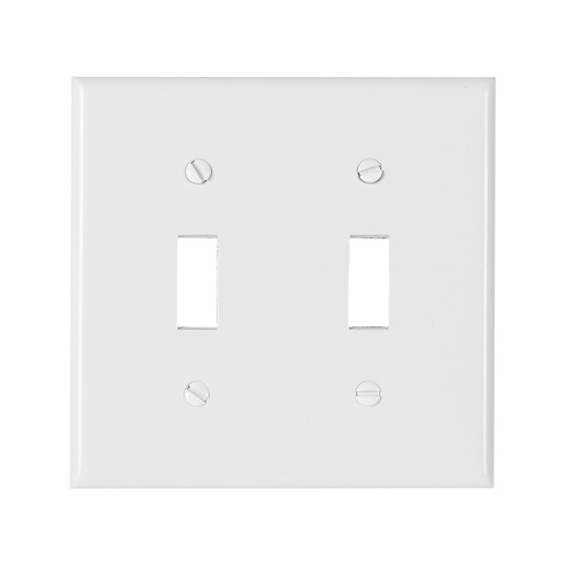 Plaque double pour interrupteurs
