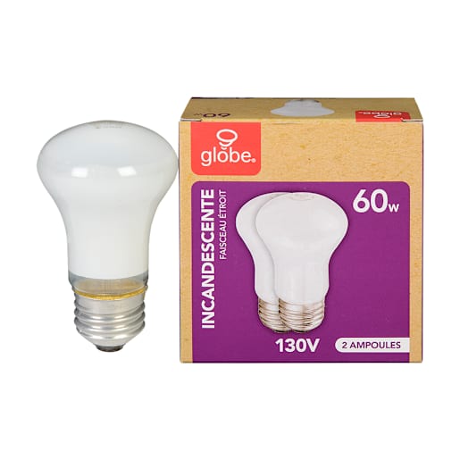 R16 Incandescent Reflector Light Bulbs 60 W Pkg/2