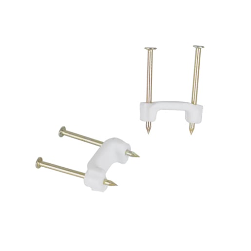 Crampes à fils avec clous 1/2 po Pqt/25