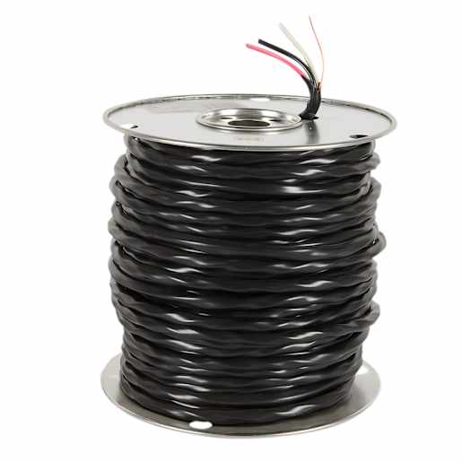 Exterior Electrical Wire NMWU 14/3 Black Bulk