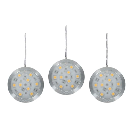 Rondelles d'éclairage à DEL blanc chaud Pqt/3 VERTUO