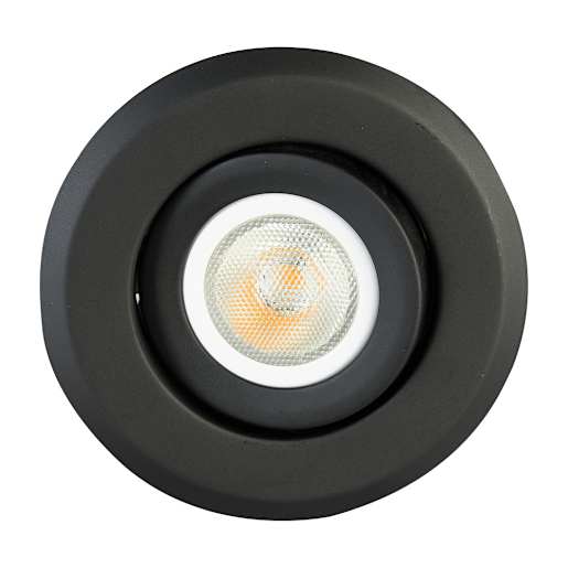 Encastré DEL noir 4 po