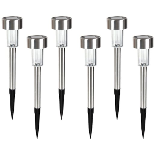 VERTUO Inox Solar Light Set Pkg/6