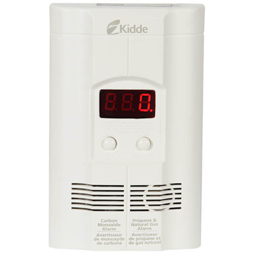 Avertisseur de gaz 3 en 1 branché avec pile de secours 9 V