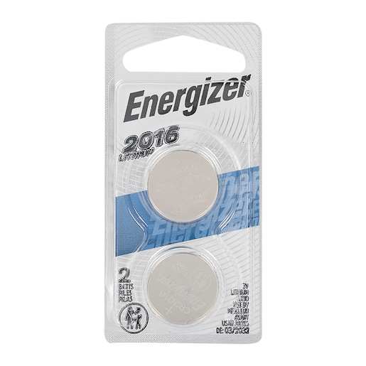 Energizer 2016 Batteries 3 V Pkg/2