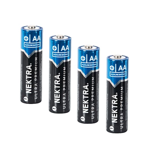 Piles Alcalines Ultra Premium AA Pqt/4 NEKTRA