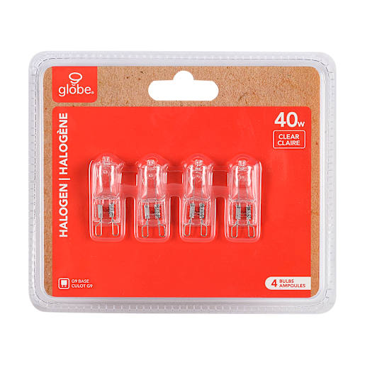 Ampoules halogènes G9, 40 W Pqt/4