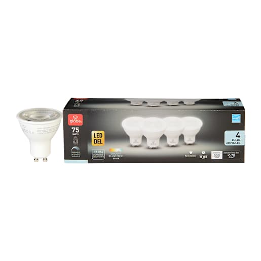 GU10 LED Reflector Light Bulb 6.5 W Pkg/4