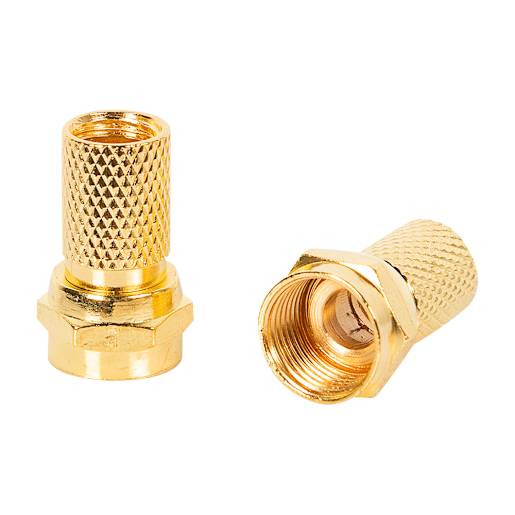Screw-On F Coaxial Connectors Pkg/2