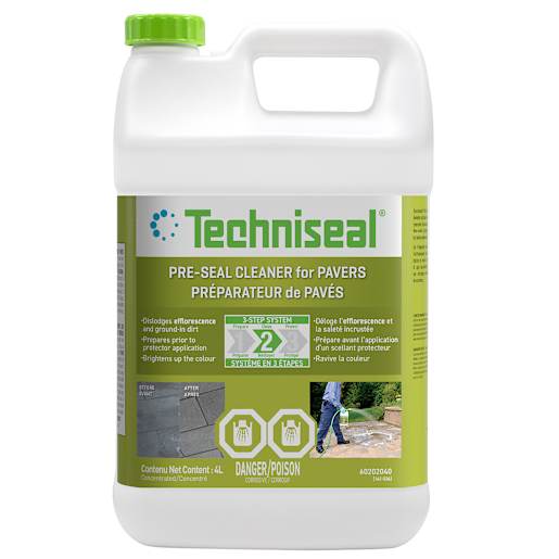 Préparateur et nettoyant d'efflorescence pour pavés TECHNISEAL