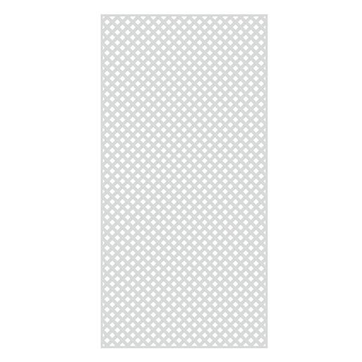 White PVC Privacy Lattice 4 ft. x 8 ft.