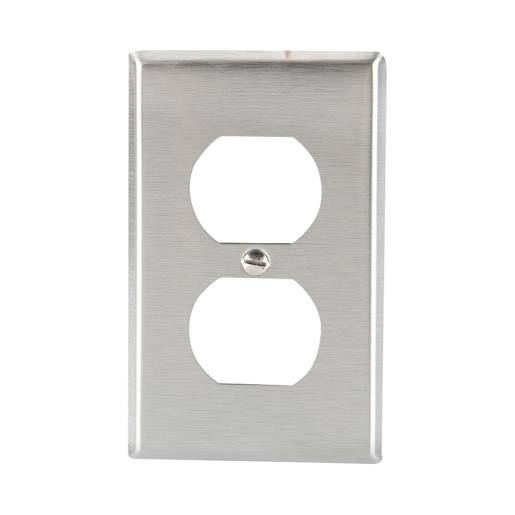 Stainless Steel Single Outlet Plate