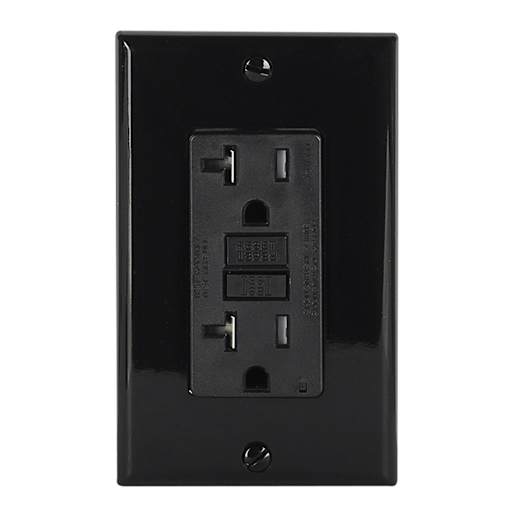 Secure GFCI Electrical Outlet 20 A Decora
