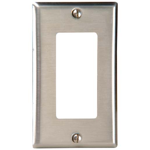 Plaque simple en inox Decora