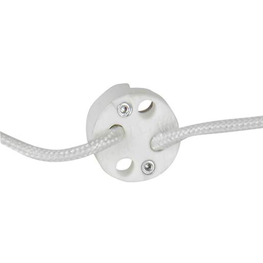 Douille ronde pour ampoule halogène