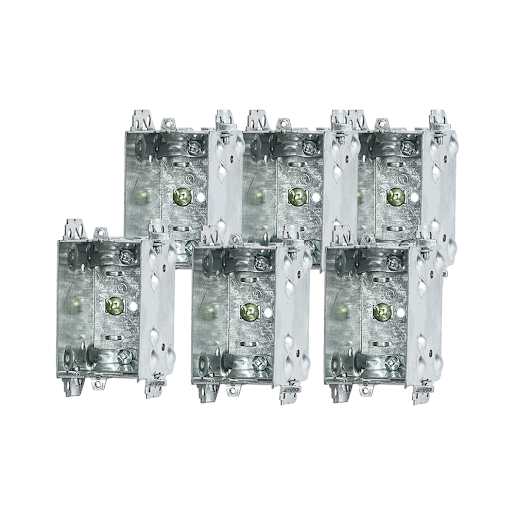 NEKTRA Rectangular 2 1/2 in. Outlet Boxes Pkg/6