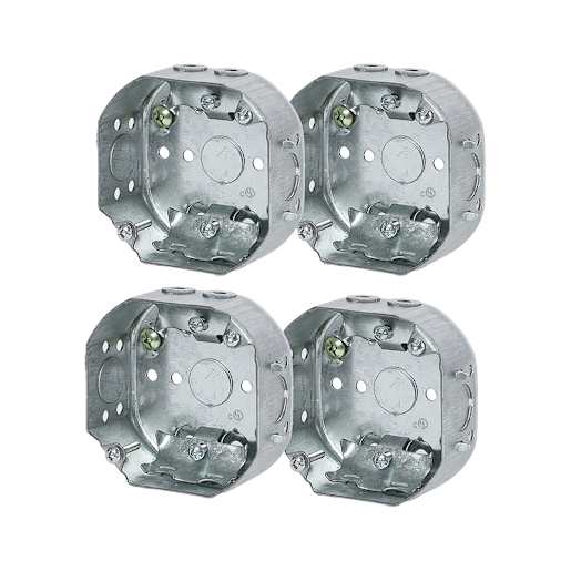 Boîtes électriques octogonales 1 1/2 po Pqt/4 NEKTRA