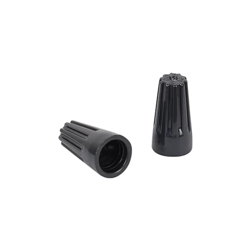 High-Temperature Wire n° 29 Connectors Pkg/6 Black