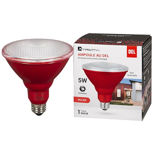 PAR38 LED Light Bulb Red 12 W
