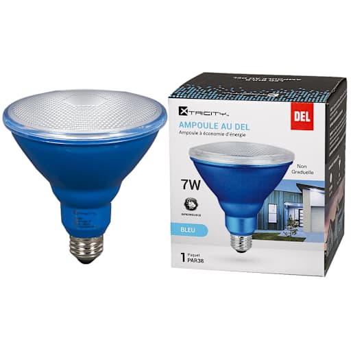 Ampoule DEL PAR38 bleu 12 W