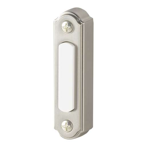 Illuminated Wired Metal Doorbell Push Button Nickel