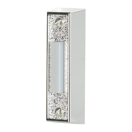 Illuminated Wired Doorbell Push Button Silver