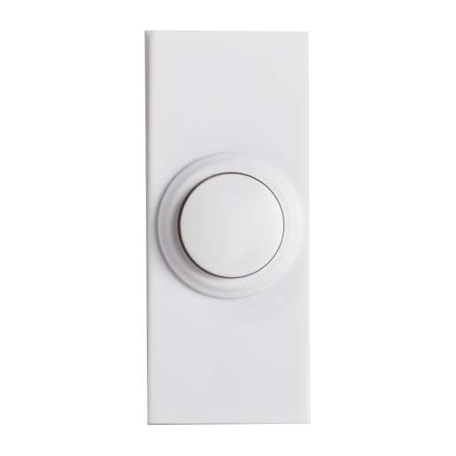 Wireless Doorbell Push Button White